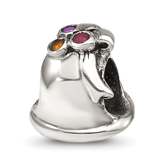 Sterling Silver Reflections CZ Bell Bead Main image