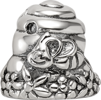 Sterling Silver Reflections Beehive Bead