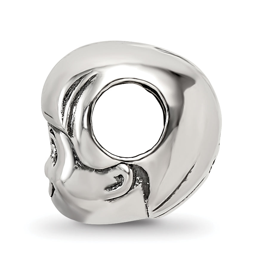Sterling Silver 925 Little Boy's Head Bead Casted Solid Themed Jewelry by Sophia Secondary image