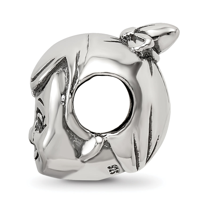 Sterling Silver 925 Themed Bead with Little Girl Design Cast Solid Charm Secondary image