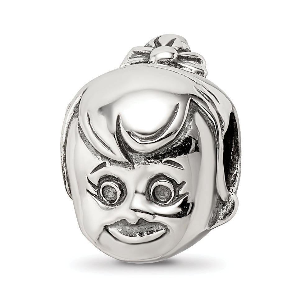 Sterling Silver Reflections Little Girl's Head Bead Main image
