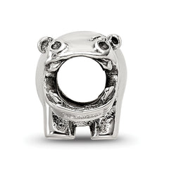 Sterling Silver Reflections Hippo Bead