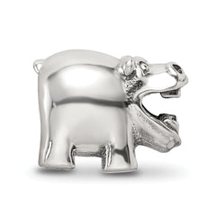Sterling Silver Reflections Hippo Bead