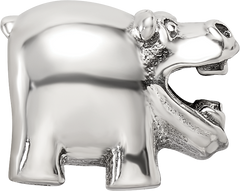 Sterling Silver Reflections Hippo Bead