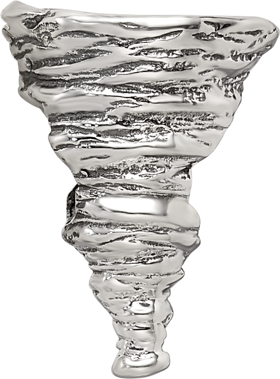 Sterling Silver Reflections Tornado Bead