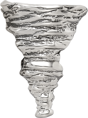 Sterling Silver Reflections Tornado Bead