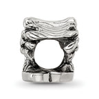 Sterling Silver 925 Palm Tree Bead with Solid Cast Design