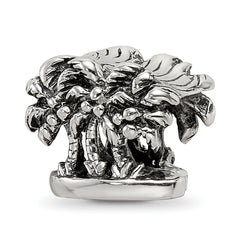 Sterling Silver Reflections Palm Trees Bead