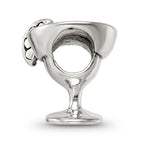 Sterling Silver 925 Margarita Bead with Solid Casted Design