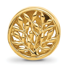 Sterling Silver Reflections Gold-plated Tree of Life Circle Bead