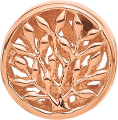 Sterling Silver Reflections Rose Gold-plated Tree of Life Circle Bead