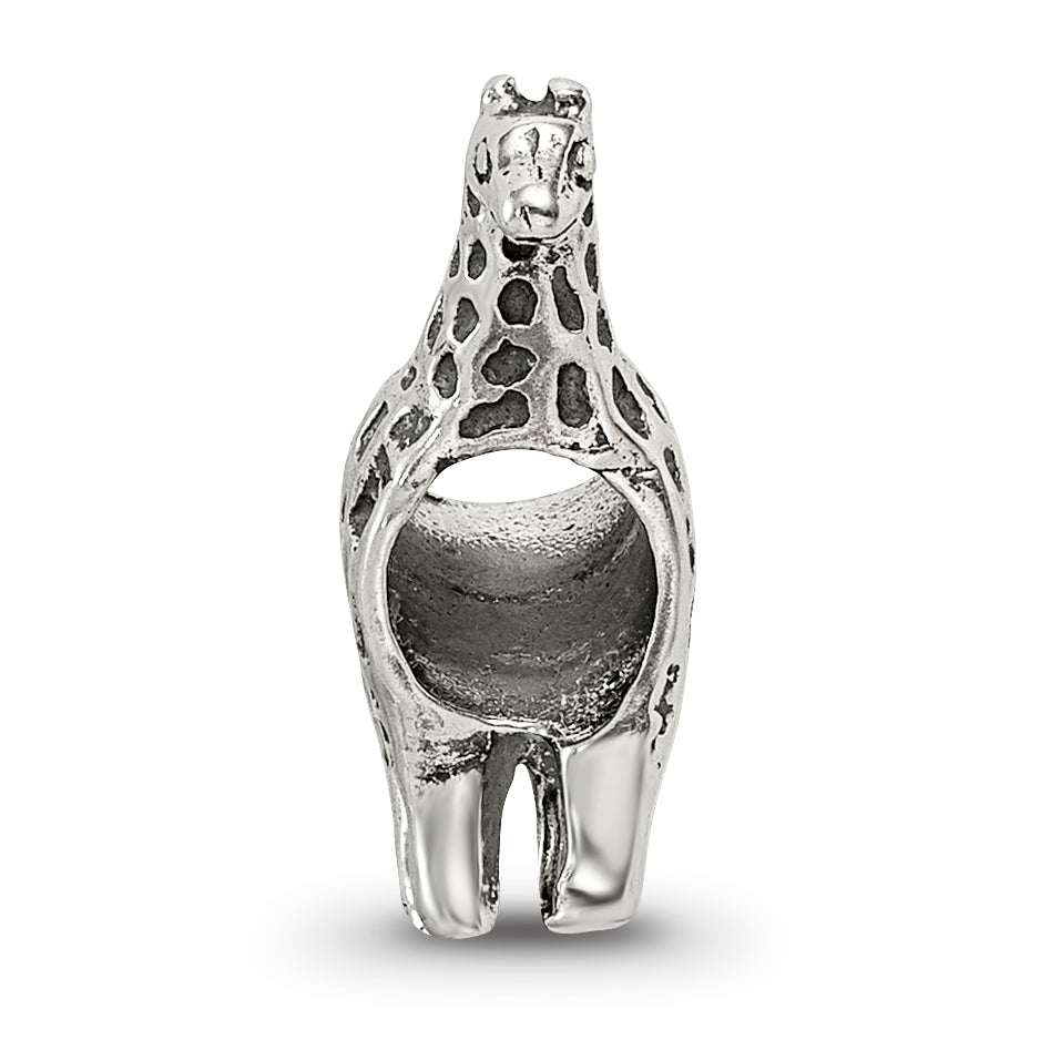 Sterling Silver 925 Giraffe Bead with Solid Casted Design Secondary image