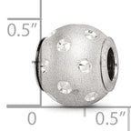 Sterling Silver 925 Diamond-Cut Hollow Bead Elegant Reflective Finish