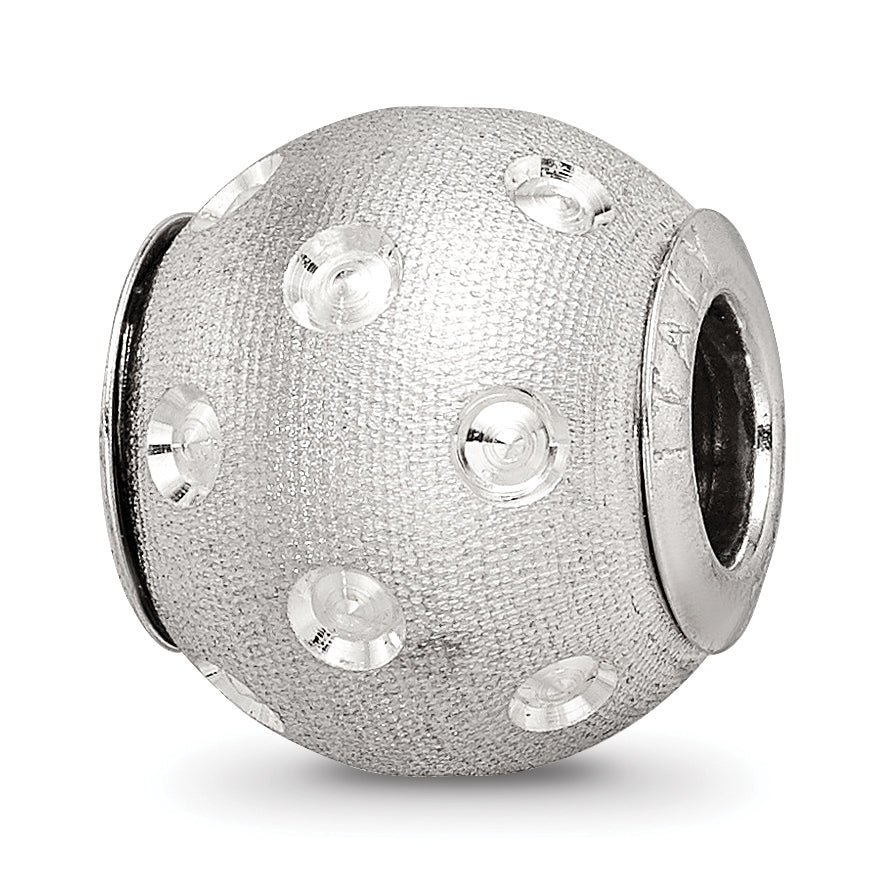 Sterling Silver Reflections Diamond-cut Bead Main image