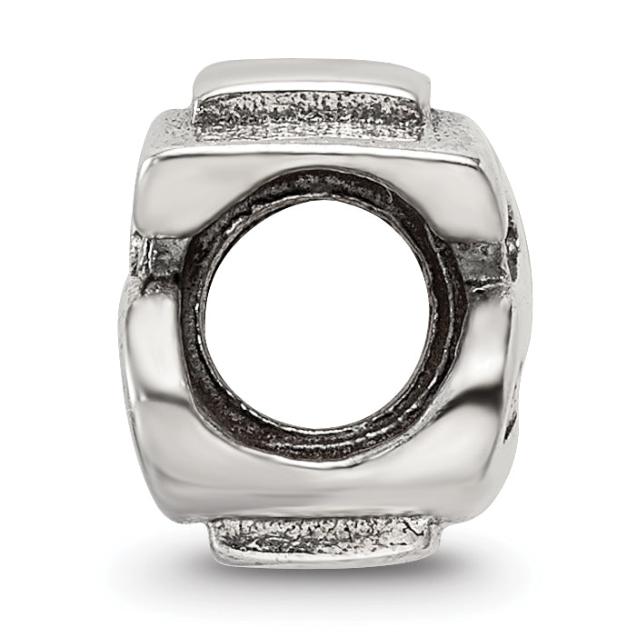 Sophia Jewelers 925 Sterling Silver Dollar Sign Bead with Antiqued Finish Secondary image