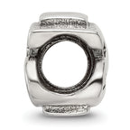 Sophia Jewelers 925 Sterling Silver Dollar Sign Bead with Antiqued Finish