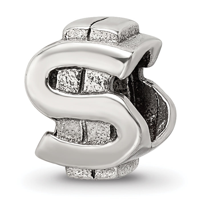 Sterling Silver Reflections Dollar Sign Bead
