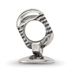 Sterling Silver 925 Microphone Bead Solid Casted Themed Jewelry for Charm Bracelets