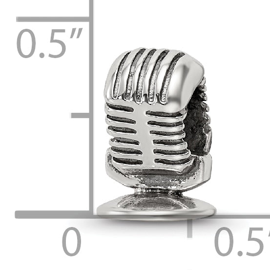 Sterling Silver Reflections Microphone Bead