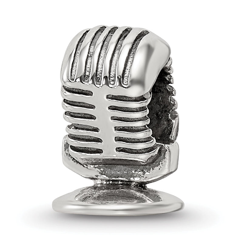 Sterling Silver Reflections Microphone Bead Main image