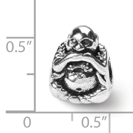 Sterling Silver 925 Antiqued Buddha Bead with Speak No Evil Design