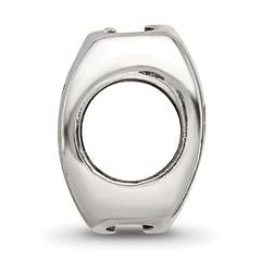 Sterling Silver 925 Love Bead with Antiqued Finish for Elegant Custom Jewelry