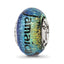 Sterling Silver Reflections Jamaica Orange Dichroic Glass Bead