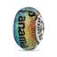 Sterling Silver Reflections Panama City Orange Dichroic Glass Bead
