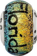 Sterling Silver 925 Dichroic Glass Bead with Radiant Elegance and Versatility