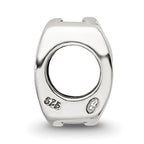 Sterling Silver 925 Om Symbol Bead with Antiqued Finish | Spiritual Elegance
