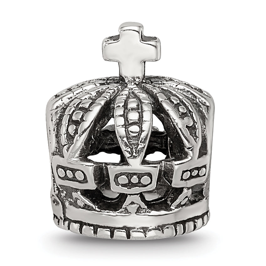 Sterling Silver Reflections Crown Bead