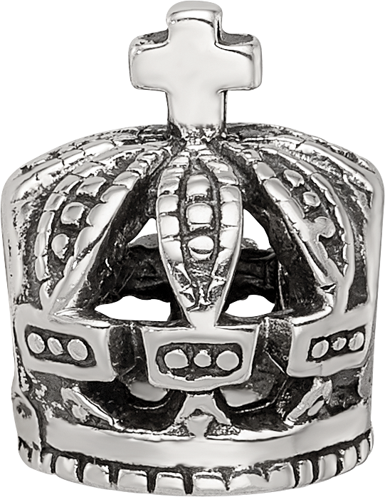 Sterling Silver Reflections Crown Bead