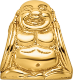 Sterling Silver 925 Gold-Plated Buddha Bead with Polished Finish Elegant Design