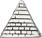 Sterling Silver 925 Antiqued Pyramid Bead Solid Cast Elegant