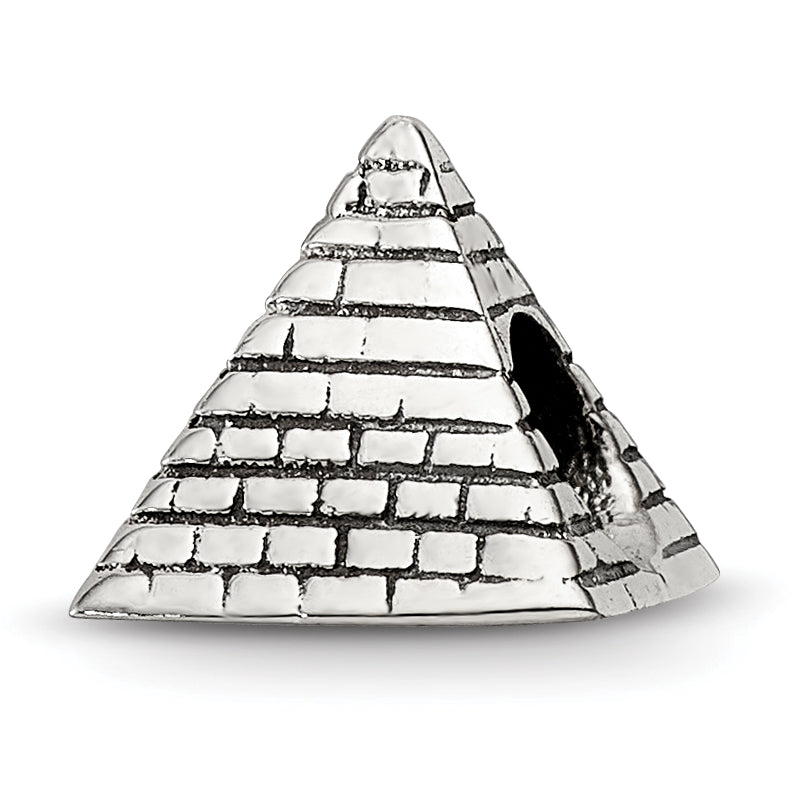 Sterling Silver Reflections Pyramid Bead Main image