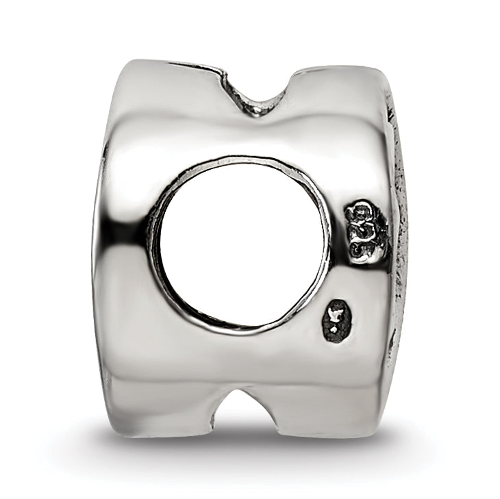 Sterling Silver 925 Yoga Lotus Bead with Antiqued Finish  Solid & Themed Design Secondary image