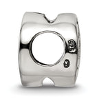 Sterling Silver 925 Yoga Lotus Bead with Antiqued Finish  Solid & Themed Design