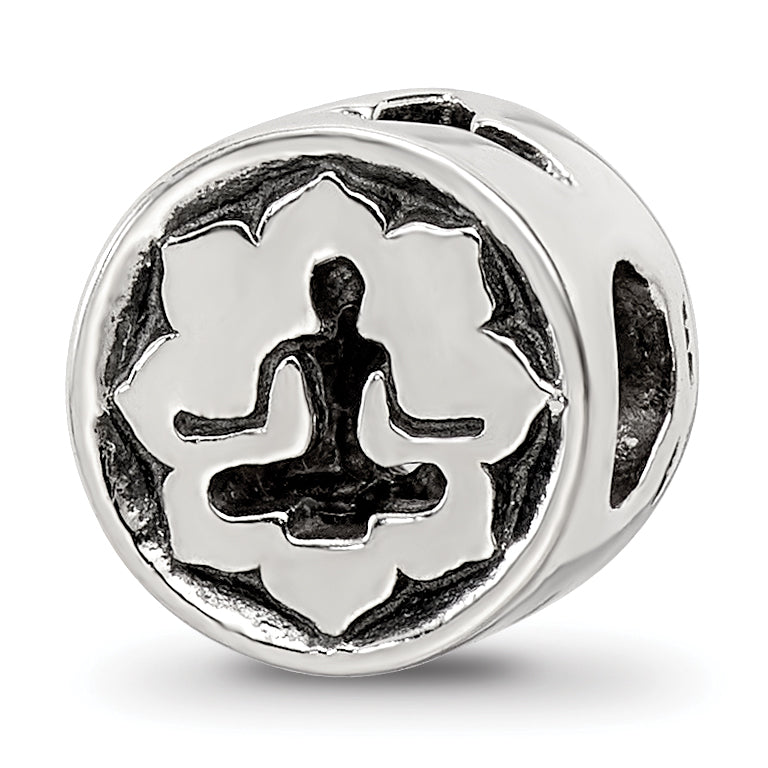 Sterling Silver Reflections Yoga Lotus Bead Main image