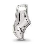Sterling Silver 925 Holland Shoe Bead with Antiqued Finish