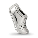 Sterling Silver 925 Holland Shoe Bead with Antiqued Finish