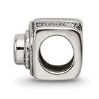 Sterling Silver 925 Antique Camera Bead with Solid Cast Design