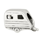 Sterling Silver 925 Antiqued Themed Bead with Solid Casted Design