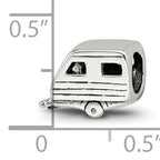 Sterling Silver 925 Antiqued Themed Bead with Solid Casted Design