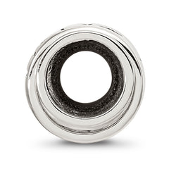 Sterling Silver Reflections Crystals Mother Spinner Bead