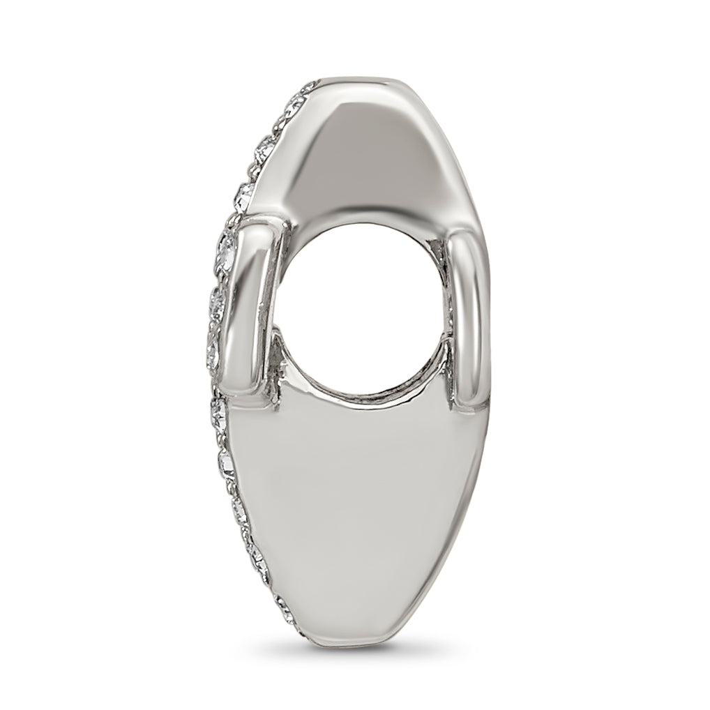 Sterling Silver Reflections Crystals Pav‚ Open Cross Bead