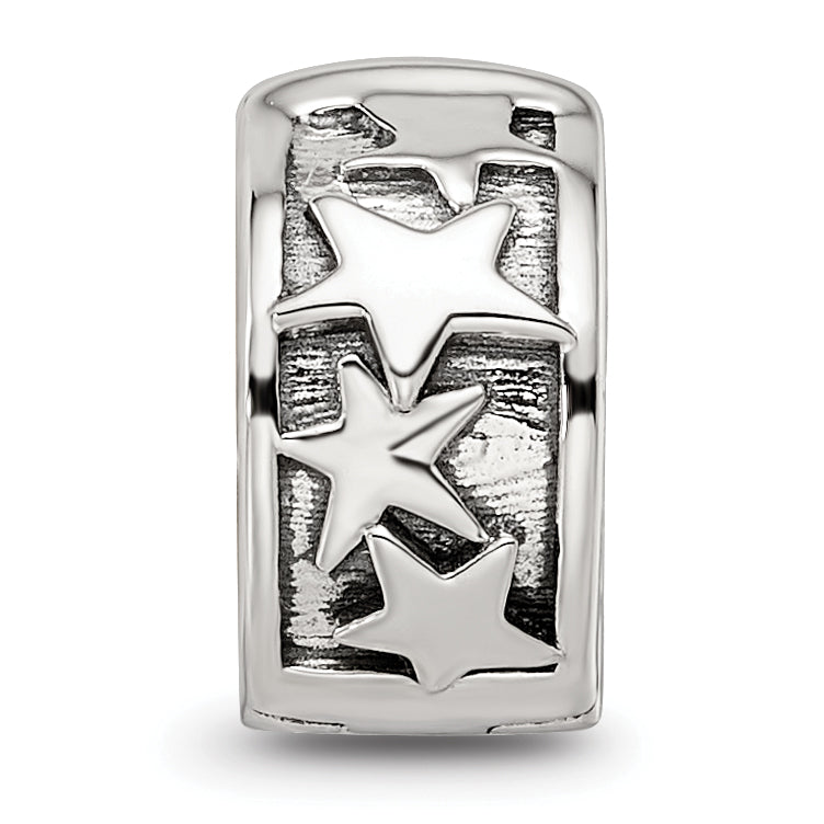 Sterling Silver Reflections Shooting Stars Clip Bead