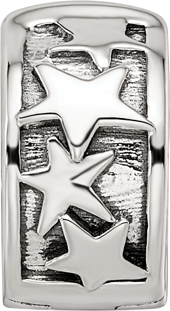 Sterling Silver Reflections Shooting Stars Clip Bead