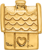 Sterling Silver Gold-plated Reflections House Bead