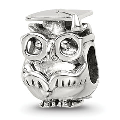 Sterling Silver Reflections Graduation Owl Bead