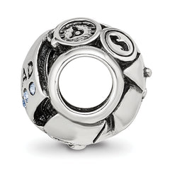 Sterling Silver Reflections Crystals Graduation Bead